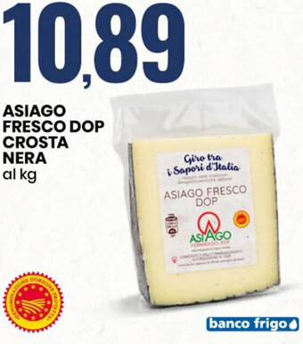 Eurospin Asiago Fresco DOP Crosta Nera offerta