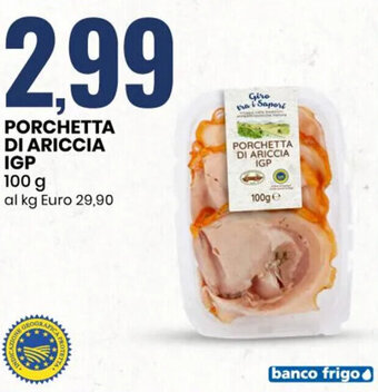 Eurospin Porchetta di Ariccia IGP 100 g offerta