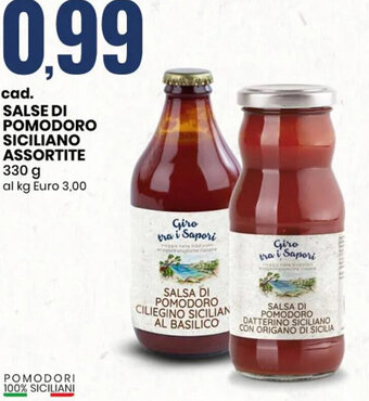 Eurospin Salse di Pomodoro Siciliano Assortite 330 g offerta