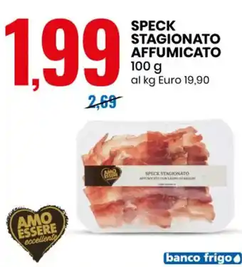 Eurospin Amo Essere Eccellente Speck Stagionato Affumicato 100 g offerta