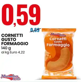 Eurospin Mambo Kids Cornetti Gusto Formaggio 140 g offerta