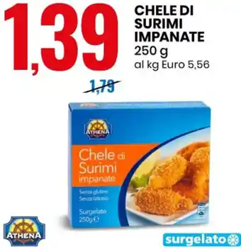 Eurospin Athena Chele di Surimi Impanate 250 g offerta