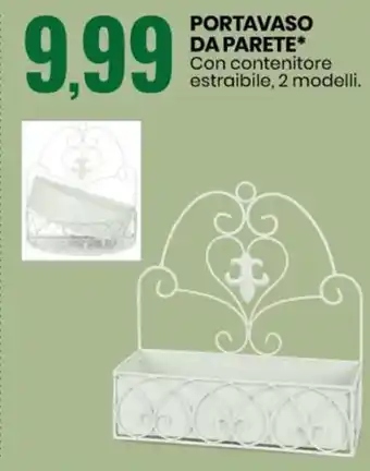 Eurospin Portavaso Da Parete Con Contenitore Estraibile 2 Moduli offerta