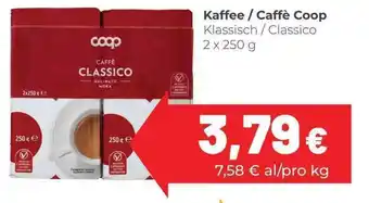 Coop Coop Kaffee /Caffè Klalssisch /Classico 2 x 250 g offerta