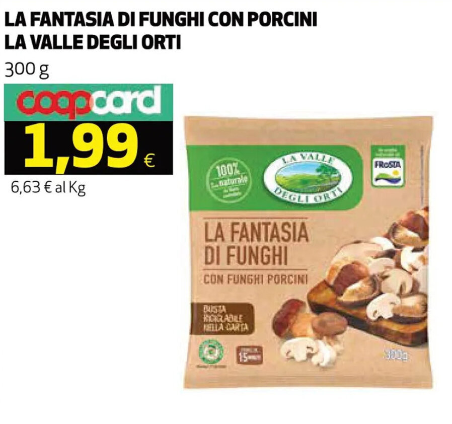 Offerta Frosta La Valle degli Orti La Fantasia di Funghi con Porcini