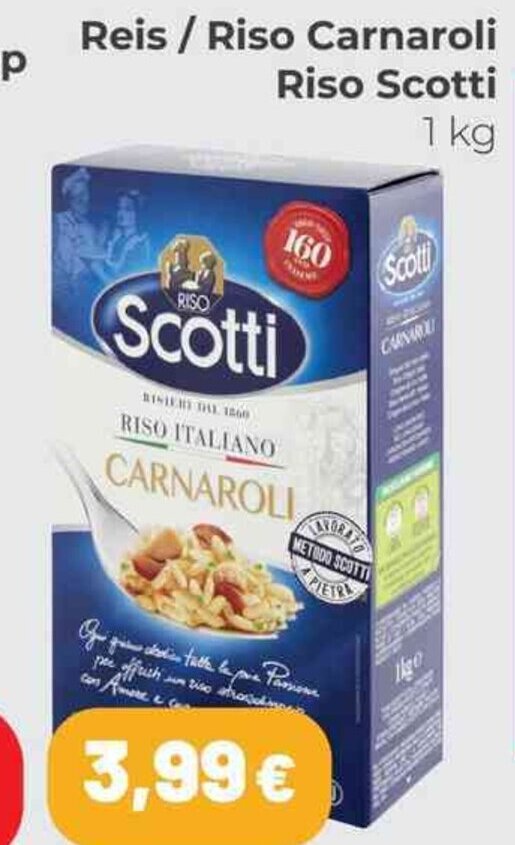 Riso Scotti Reis/Riso Carnaroli 1 kg offerta di Coop