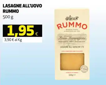 Coop Rummo Lasagne All'Uovo 500 g offerta