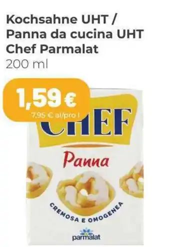 Coop Parmalat Chef Kochsahne UHT/Panna da Cucina UHT 200 ml offerta