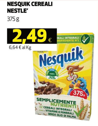 Coop Nestlé Nesquik Cereali 375 g offerta
