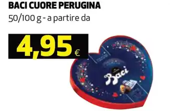 Coop Perugina Baci Cuore 50/100 g offerta