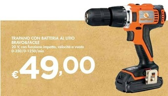Bennet Trapano Con Batteria Al Litio Bravo & Facile offerta