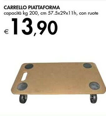 Bennet Carrello Piattaforma offerta