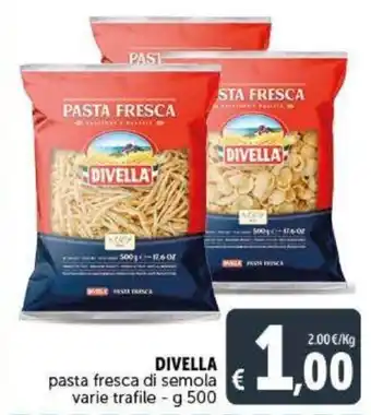 Deco Supermercati Divella pasta fresca di semola 500 g offerta