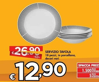 Bennet Servizio Tavola offerta