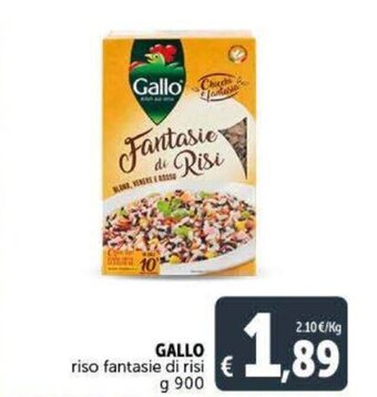 Deco Supermercati Gallo riso fantasie di risi 900 g offerta