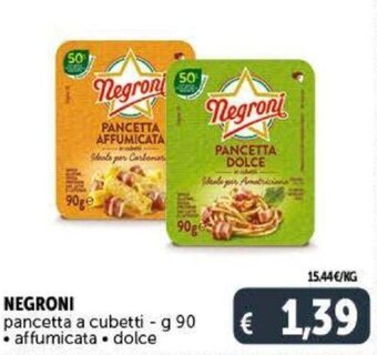 Deco Supermercati Negroni pancetta a cubetti - g 90 offerta