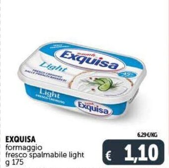 Deco Supermercati Exquisa formaggio fresco spalmabile light 175 g offerta