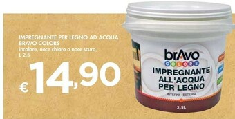 Bennet Bravo Colors Impregnante Per Legno Ad Acqua offerta