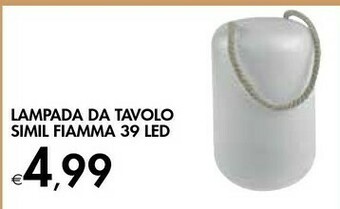 Lampada Da Tavolo Simil Fiamma 39 Led