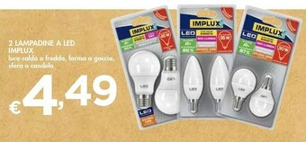 Bennet Implux 2 Lampadine A Led offerta