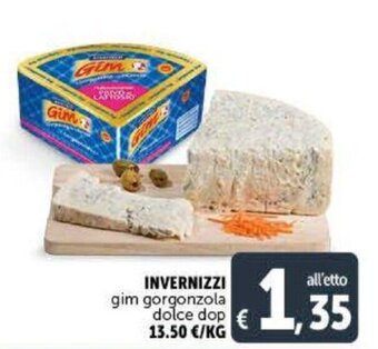 Deco Supermercati Invernizzi gim gorgonzola dolce dop offerta