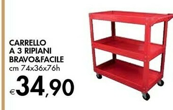 Bennet Bravo&facile Carrello A 3 Ripiani offerta