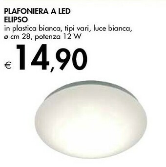 Bennet Plafoniera A Led Elipso offerta