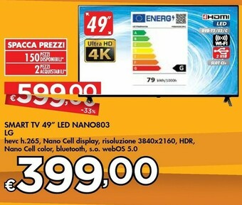 Bennet LG Smart Tv Nano803 offerta