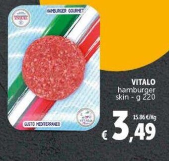 Deco Supermercati Vitalo hamburger skin - g 220 offerta