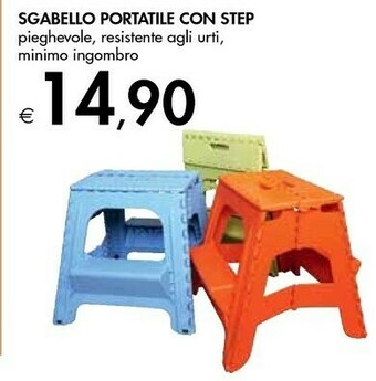 Sgabello Portatile Con Step