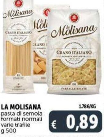 Deco Supermercati La Molisana pasta di semola formati normali varie trafile 500 g offerta