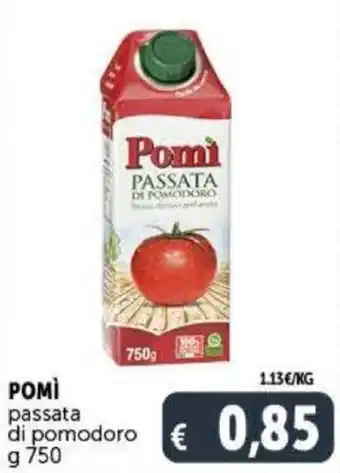 Deco Supermercati Pomì passata di pomodoro g 750 offerta