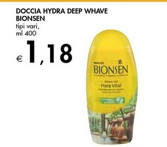Bennet Bionsen Doccia Hydra Deep Whave offerta
