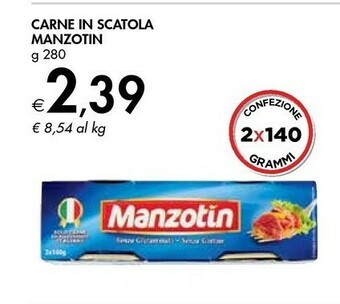Bennet Manzotin Carne In Scatola offerta
