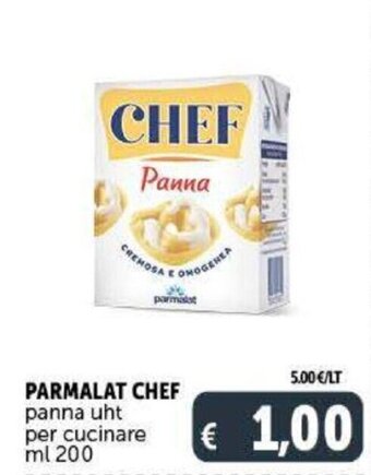 Deco Supermercati Parmalat Chef panna uht per cucinare ml 200 offerta