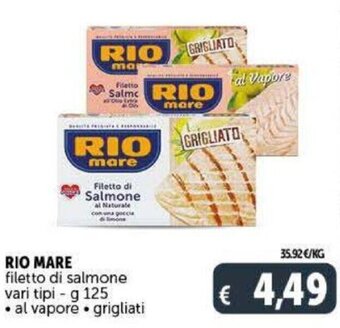Riomare filetto di salmone vari tipi - g 125