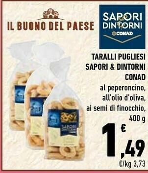 Conad Taralli Pugliesi Al Peperoncino offerta