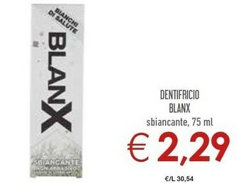 Conad Blanx Pro Pure White 75ml Dentifricio Sbiancante offerta