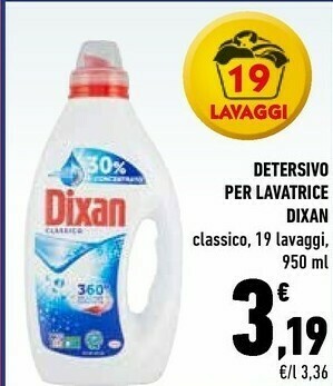 Conad City Dixan Detersivo Per Lavatrice offerta