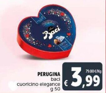 Perugina baci cuoricino elegance g 50