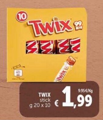 Twix stick g 20 x 10