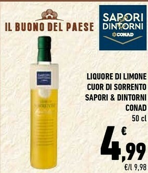 Conad Conad Liquore Di Limone Cuor Di Sorrento Sapori & Dintorni offerta