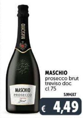 Deco Supermercati Maschio prosecco brut treviso doc 75 cl offerta