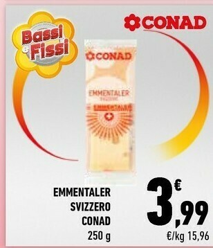 Conad Conad - Emmentaler Svizzero 250 G(ml) offerta