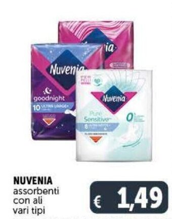 Deco Supermercati Nuvenia assorbenti con ali vari tipi offerta