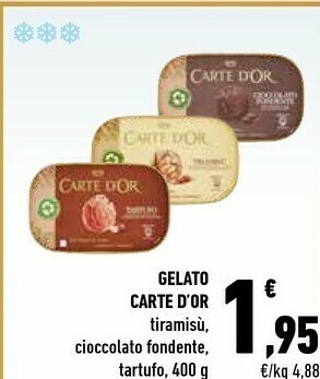 Conad Algida Gelato Carte D'Or Tiramisu offerta