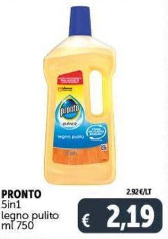 Deco Supermercati Pronto 5in1 legno pulito 750 ml offerta