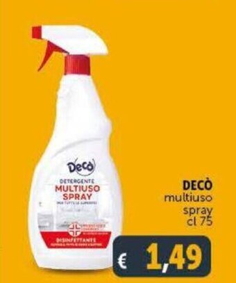 Deco Supermercati Decò multiuso spray 75 cl offerta
