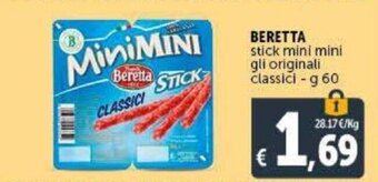 Beretta stick mini mini gli originali classici - 60 g