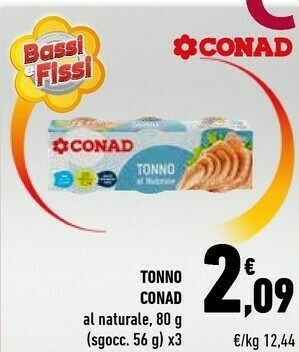 Conad City Conad - Tonno Al Naturale 240 G(ml) offerta